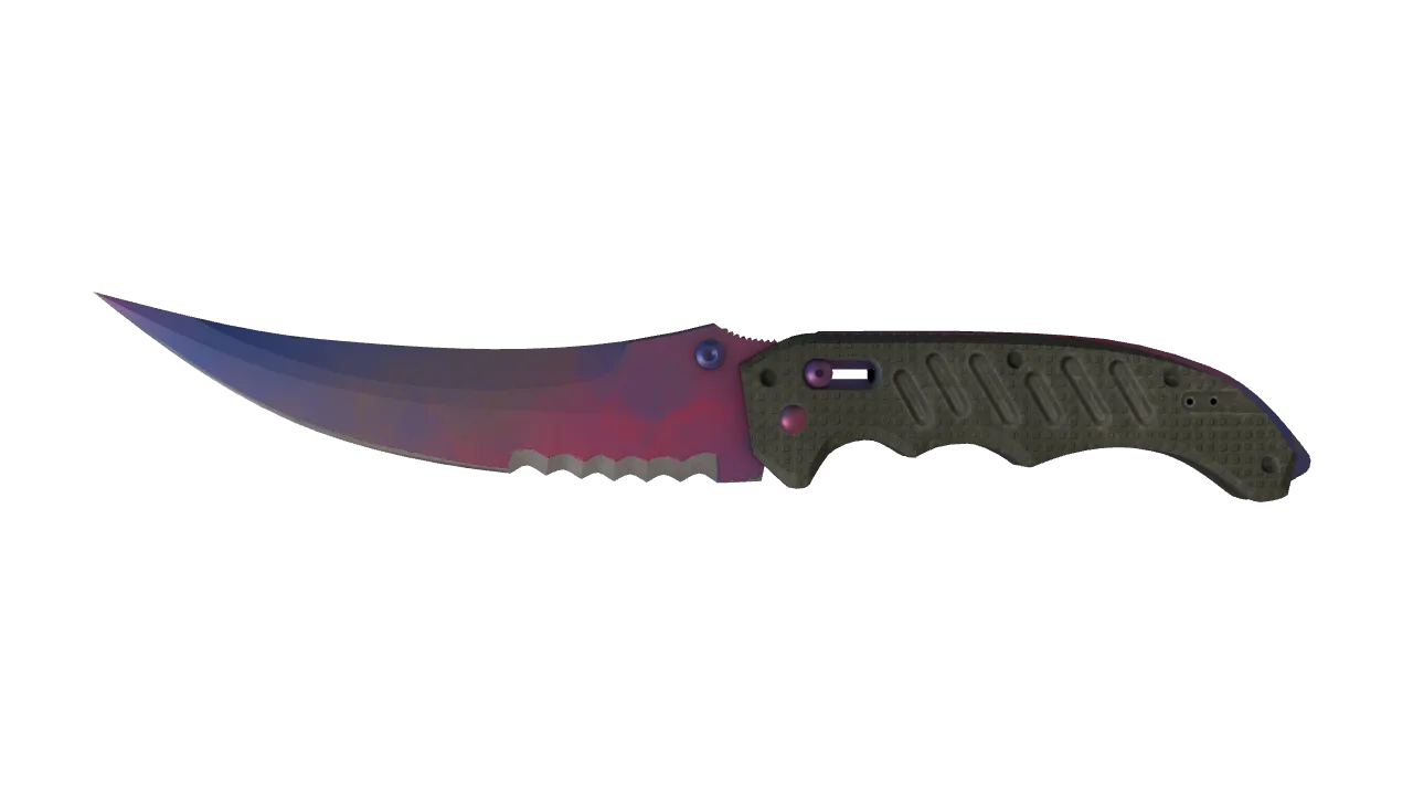 ★ Flip Knife | Doppler (Phase 1) (Factory New) — Dust II light, front