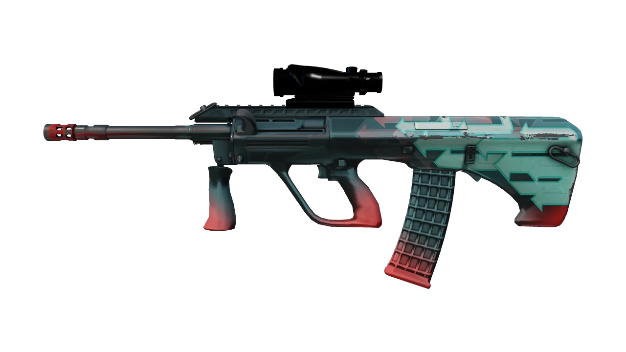 AUG | Momentum (Battle-Scarred) — Dust II light, front
