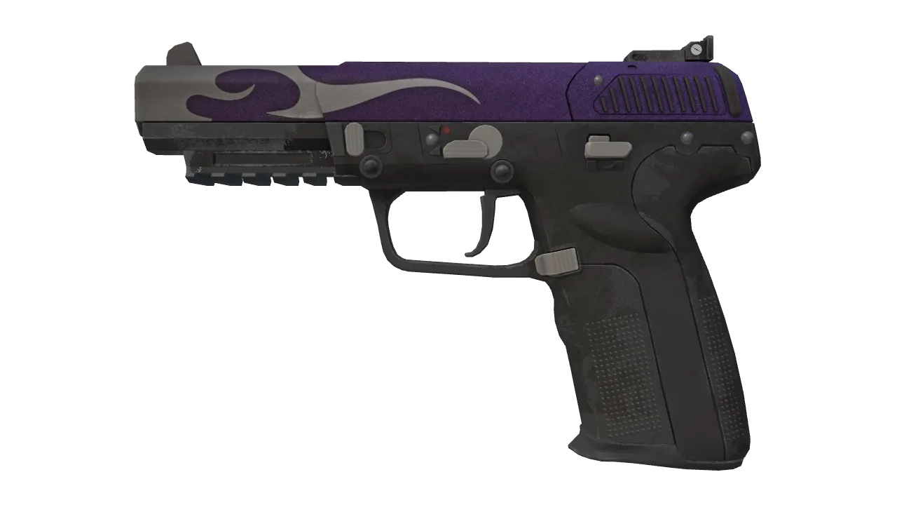 Souvenir Five-SeveN | Flame Test (Battle-Scarred) — Dust II light, front