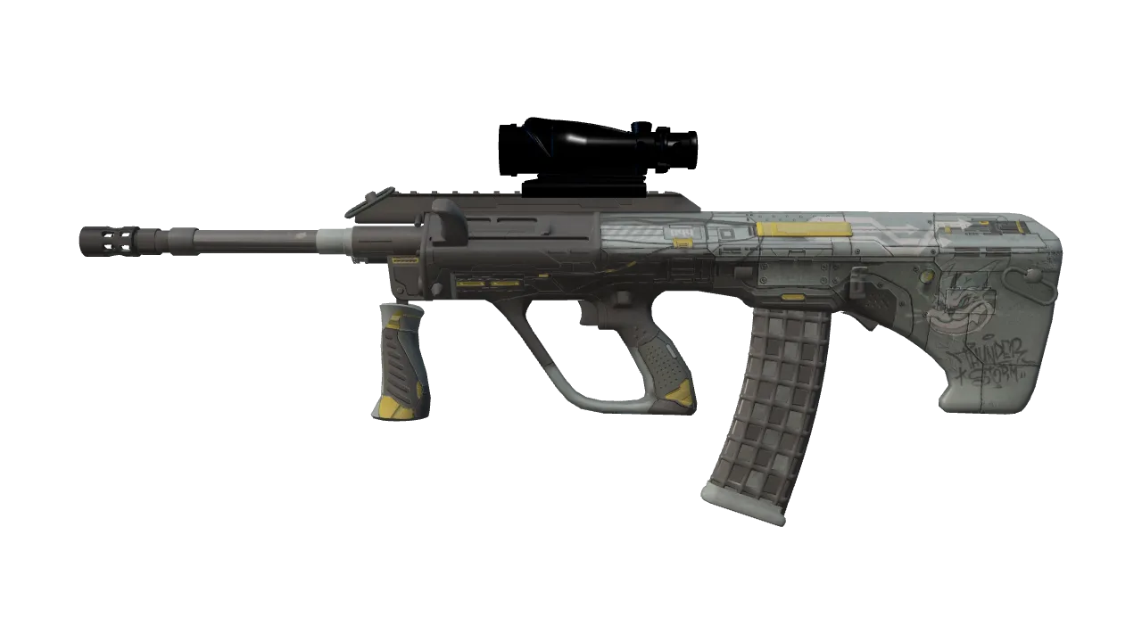 StatTrak™ AUG | Tom Cat (Field-Tested) — Dust II light, front
