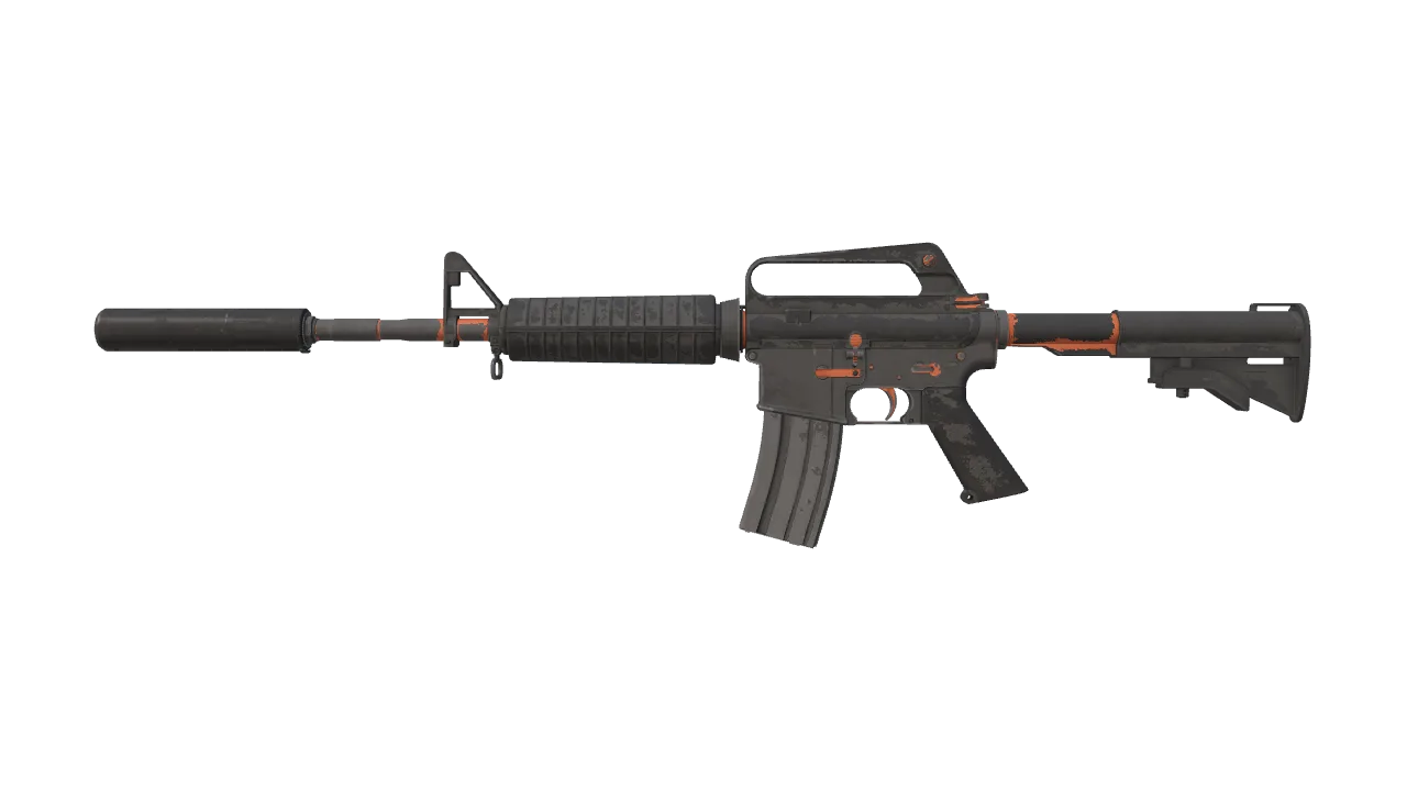 M4A1-S | Nitro (Battle-Scarred) — Dust II light, front