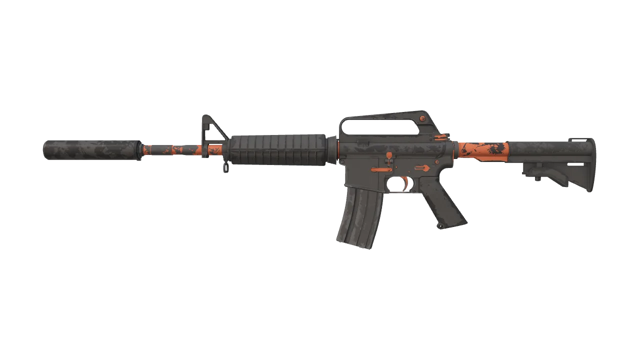 Souvenir M4A1-S | Nitro (Well-Worn) — Dust II light, front