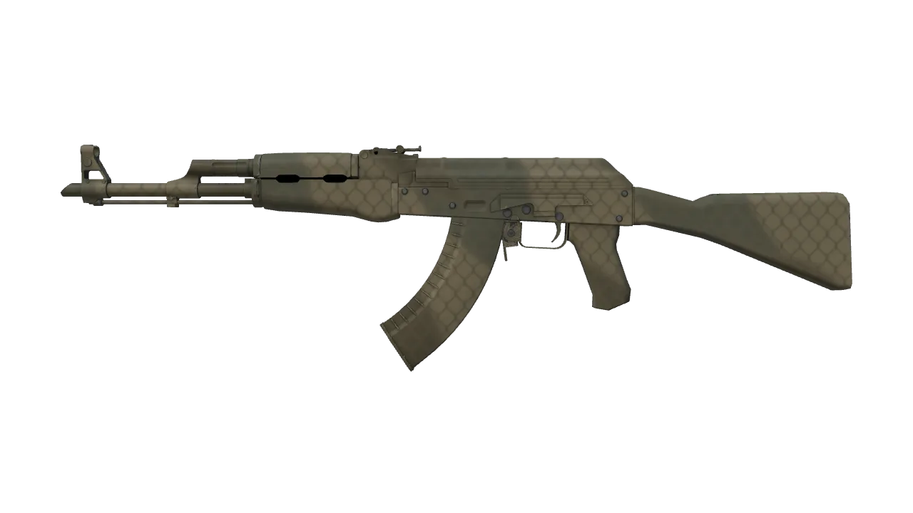 AK-47 | Safari Mesh (Factory New) — Dust II light, front