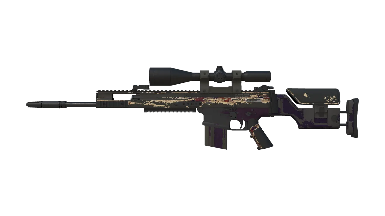 SCAR-20 | Magna Carta (Battle-Scarred) — Dust II light, front