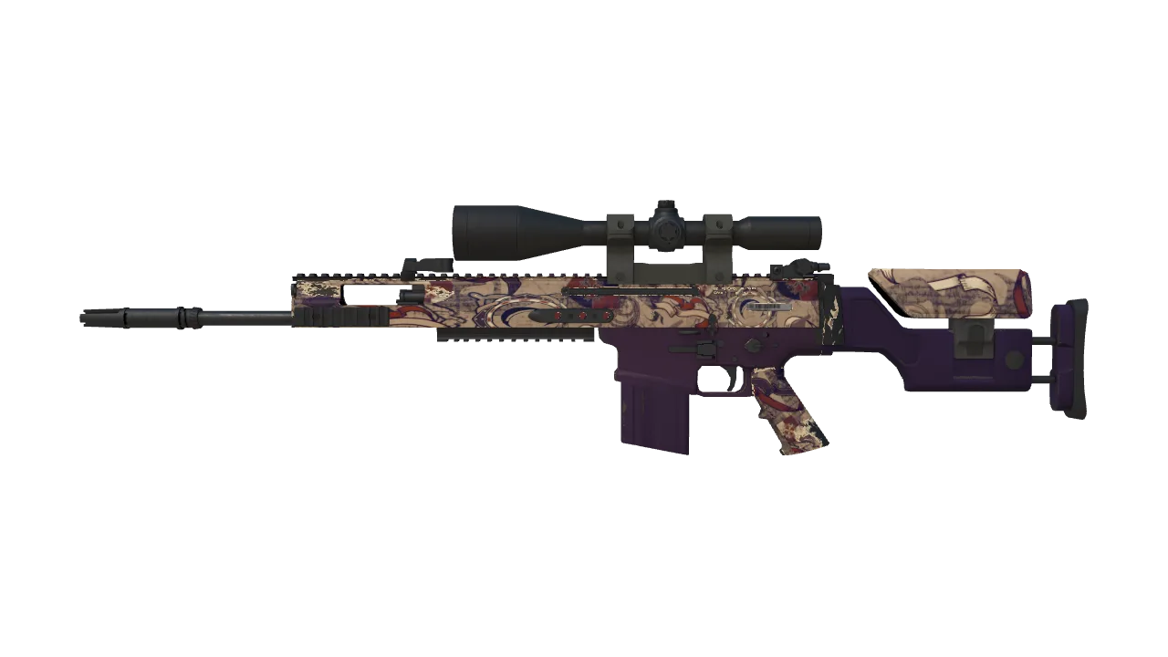 SCAR-20 | Magna Carta (Factory New) — Dust II light, front