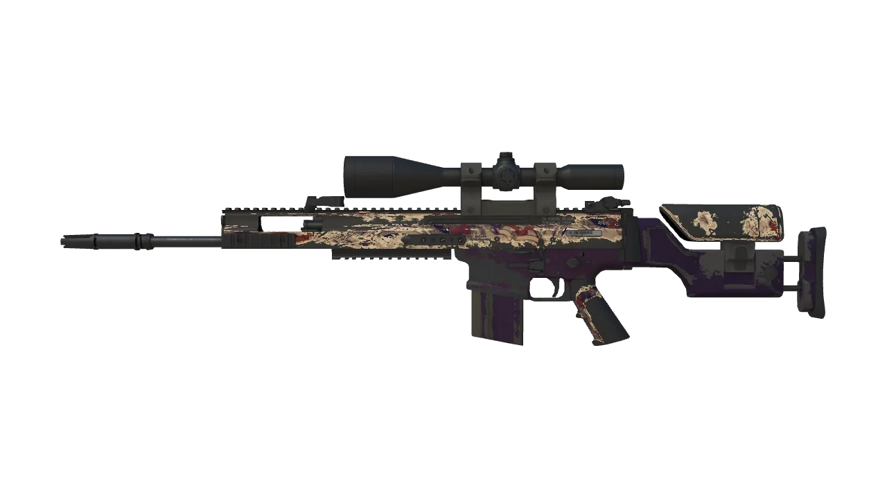 Souvenir SCAR-20 | Magna Carta (Well-Worn) — Dust II light, front