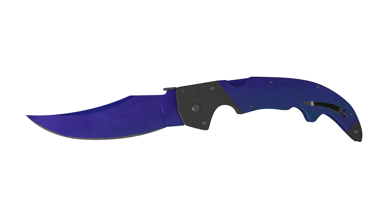 Falchion Knife | Doppler (Sapphire) seed #105, front