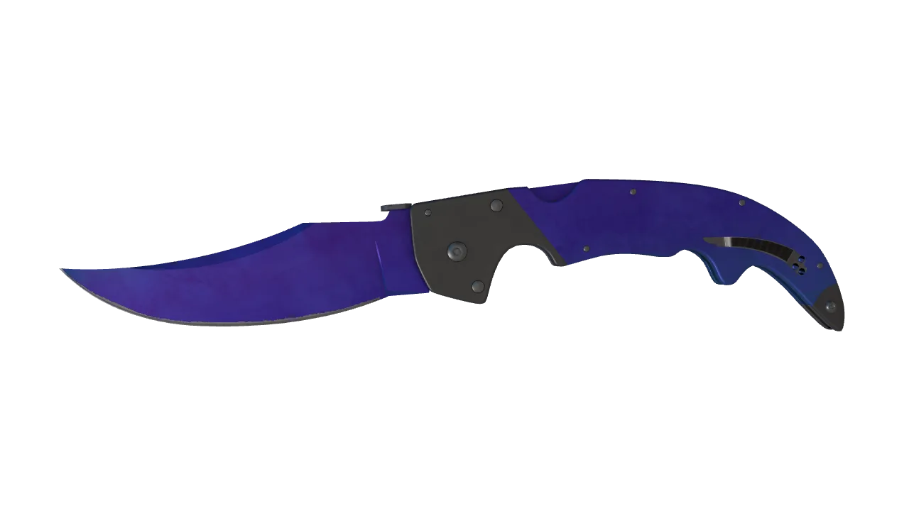 Falchion Knife | Doppler (Sapphire) seed #107, front
