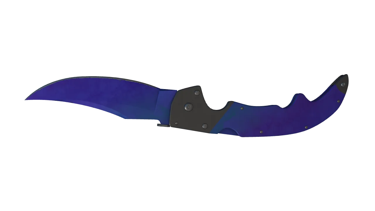 Falchion Knife | Doppler (Sapphire) seed #128, back