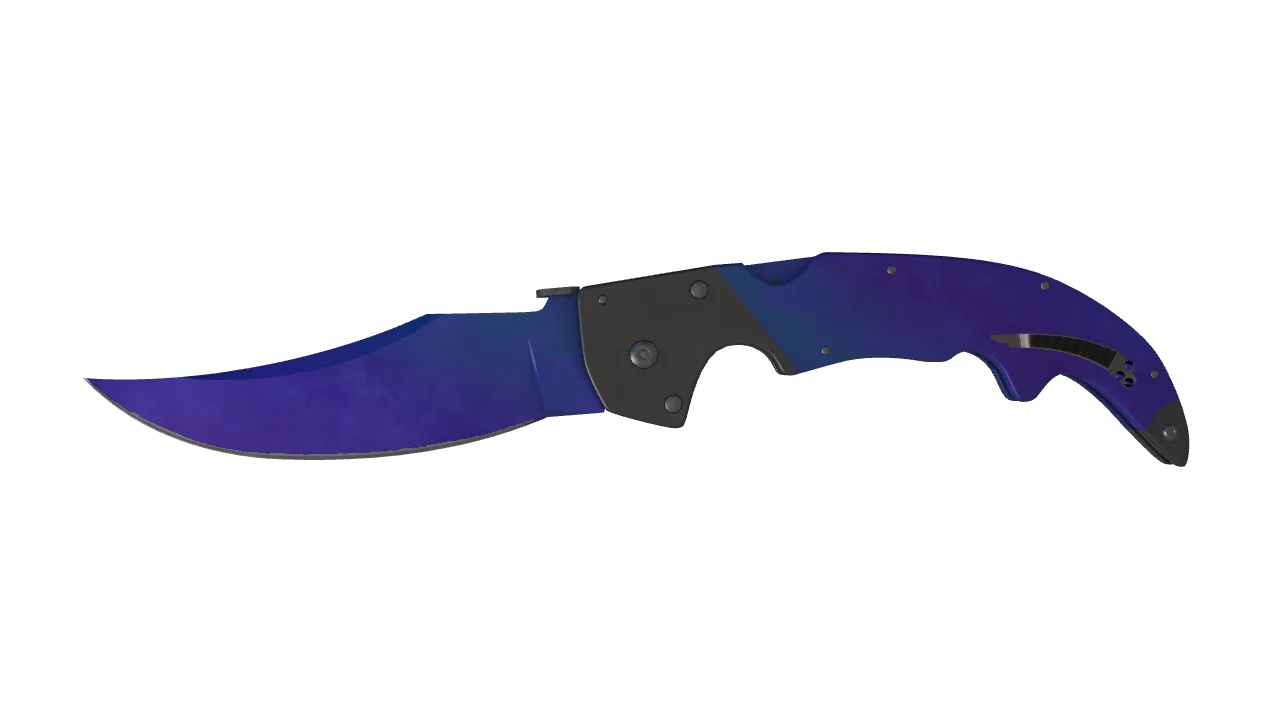 Falchion Knife | Doppler (Sapphire) seed #128, front