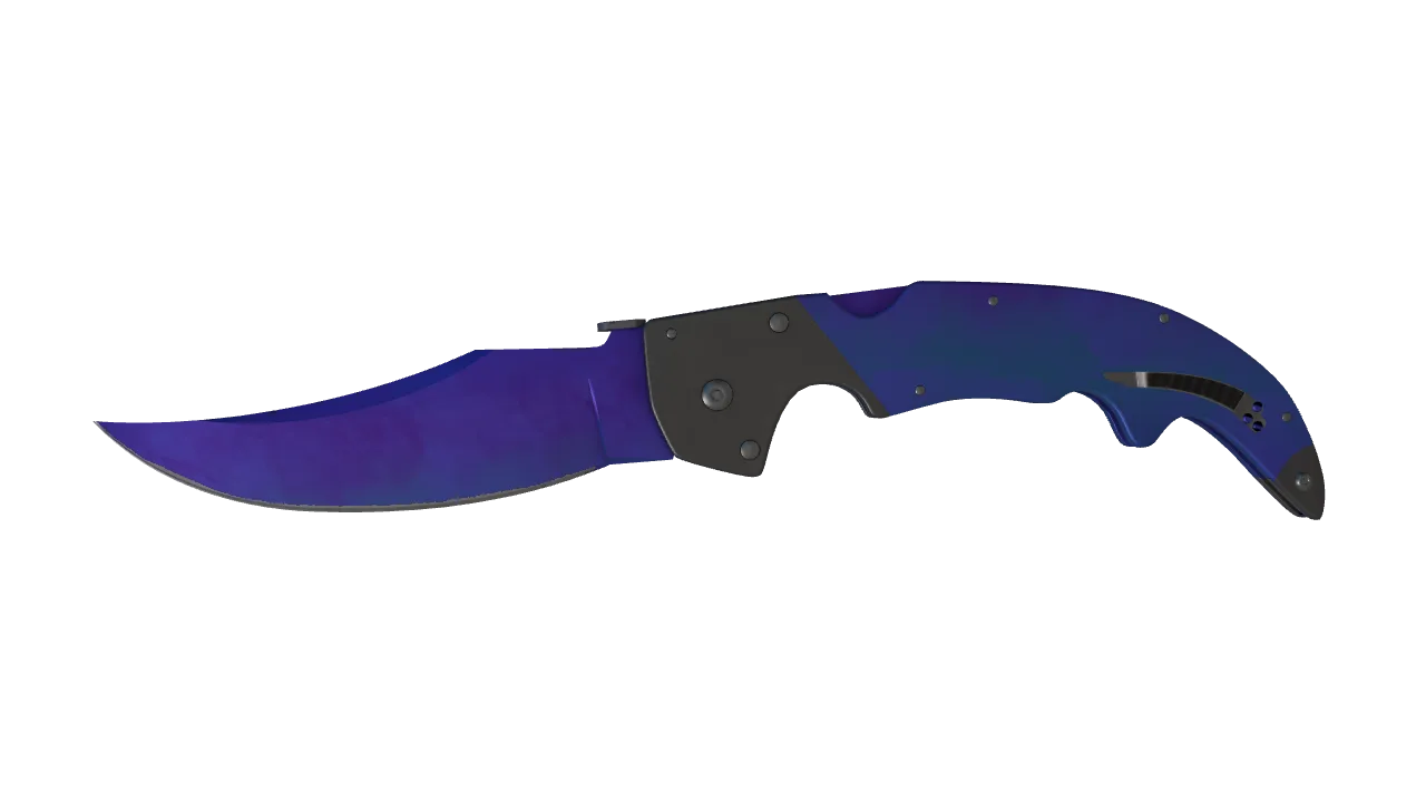 Falchion Knife | Doppler (Sapphire) seed #135, front
