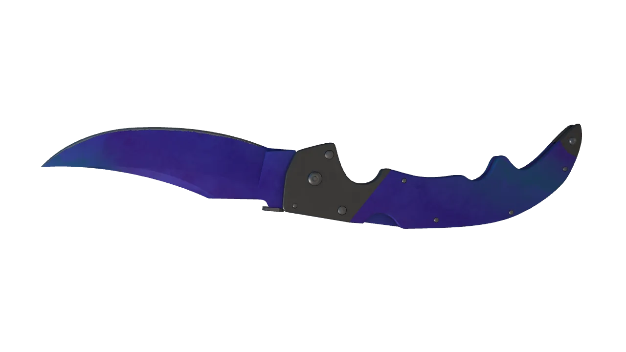 Falchion Knife | Doppler (Sapphire) seed #136, back