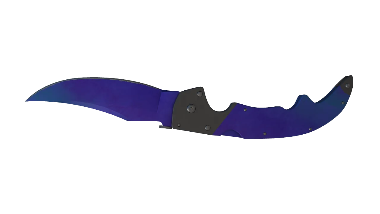 Falchion Knife | Doppler (Sapphire) seed #141, back