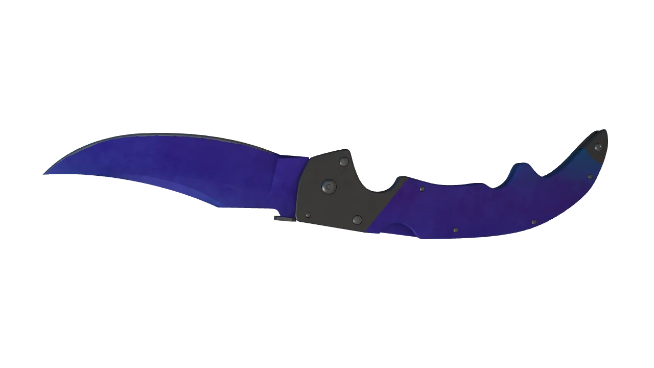 Falchion Knife | Doppler (Sapphire) seed #208, back
