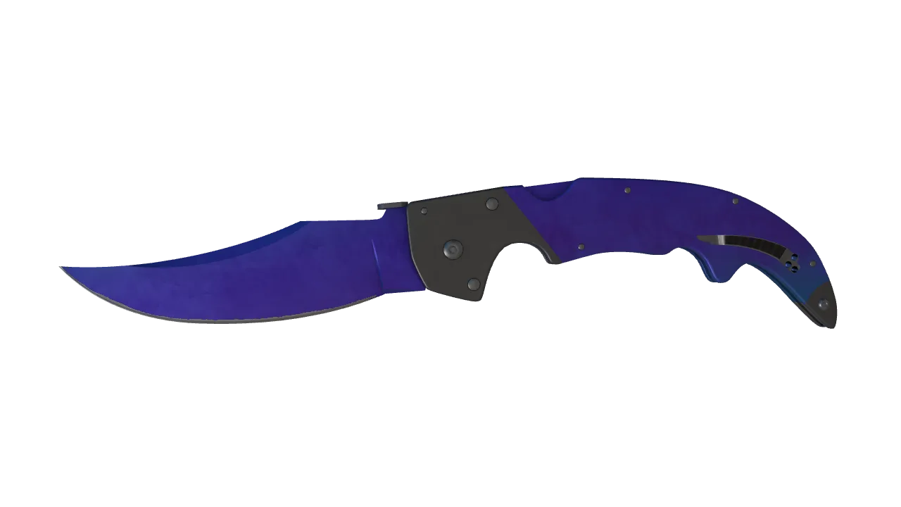 Falchion Knife | Doppler (Sapphire) seed #208, front