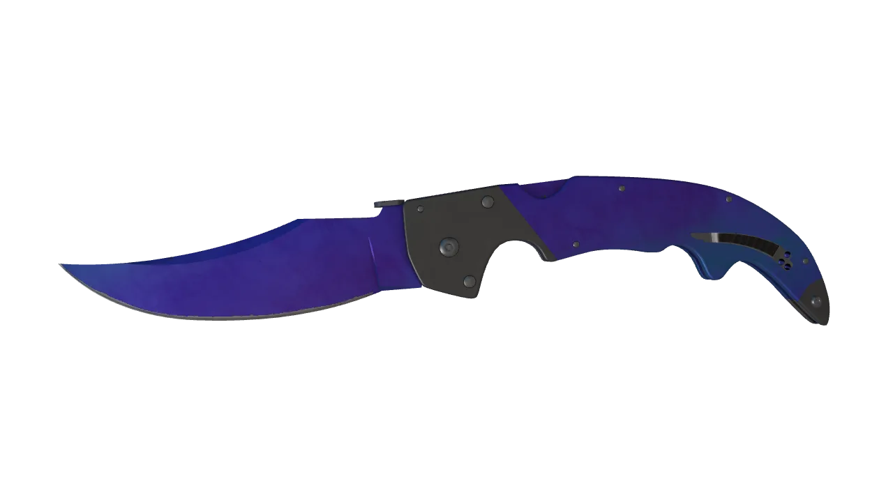 Falchion Knife | Doppler (Sapphire) seed #221, front