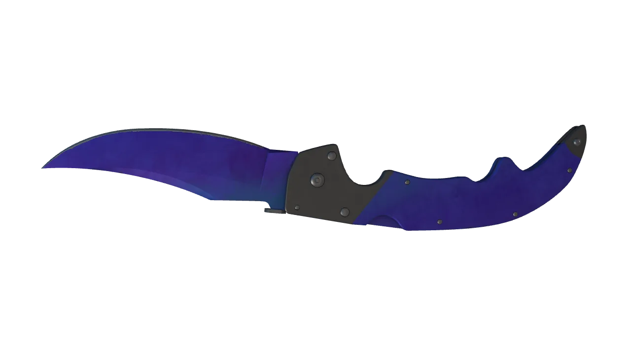 Falchion Knife | Doppler (Sapphire) seed #252, back