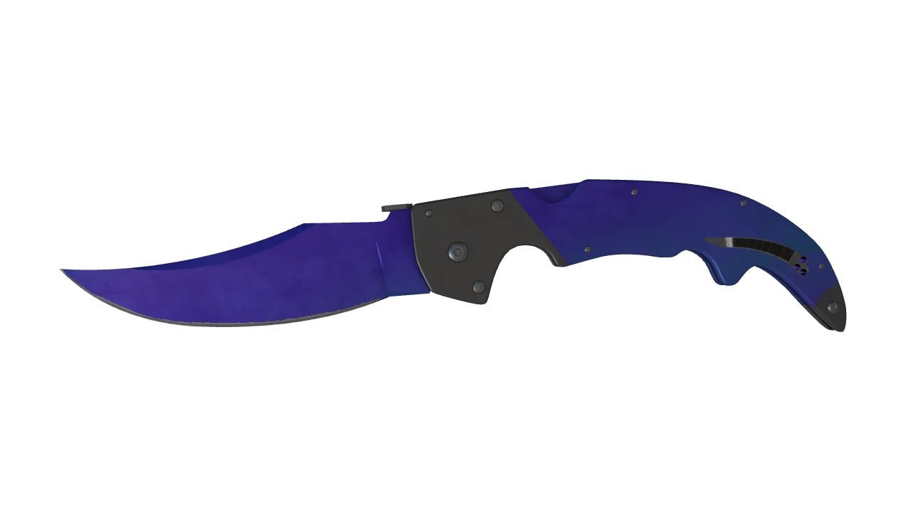 Falchion Knife | Doppler (Sapphire) seed #345, front