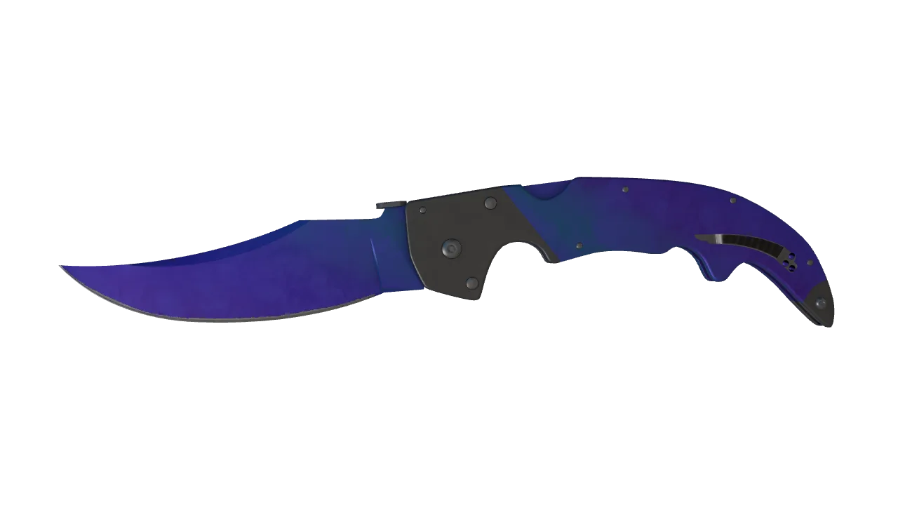 Falchion Knife | Doppler (Sapphire) seed #350, front