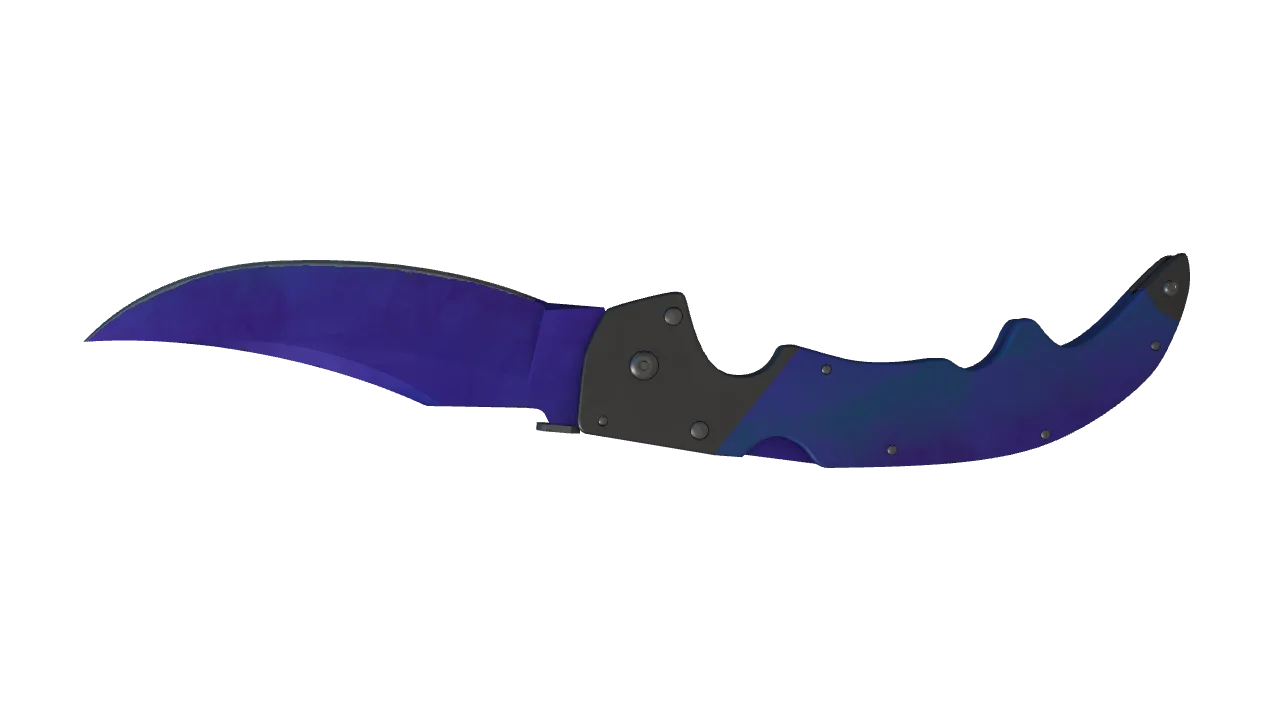 Falchion Knife | Doppler (Sapphire) seed #366, back