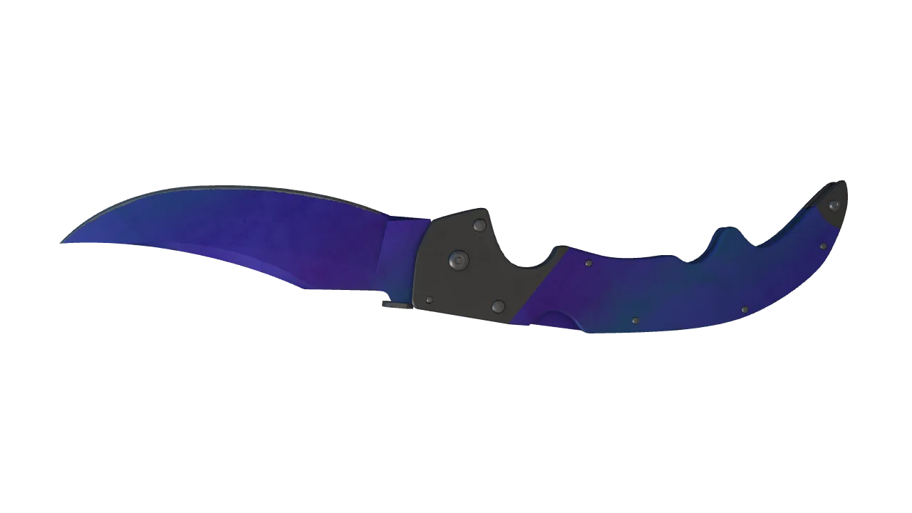 Falchion Knife | Doppler (Sapphire) seed #370, back
