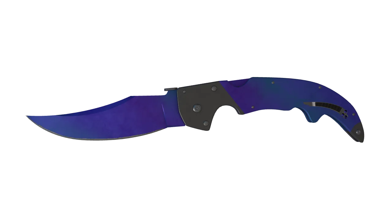 Falchion Knife | Doppler (Sapphire) seed #370, front