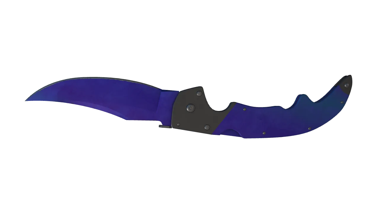 Falchion Knife | Doppler (Sapphire) seed #375, back