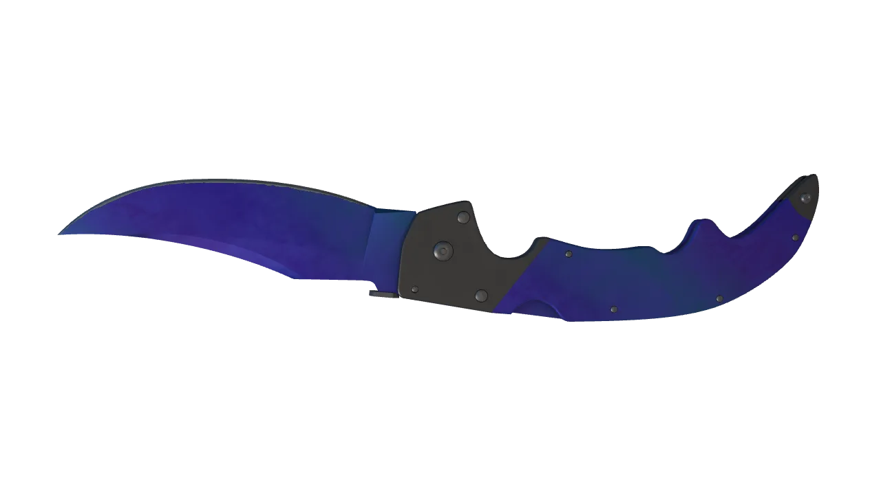 Falchion Knife | Doppler (Sapphire) seed #381, back