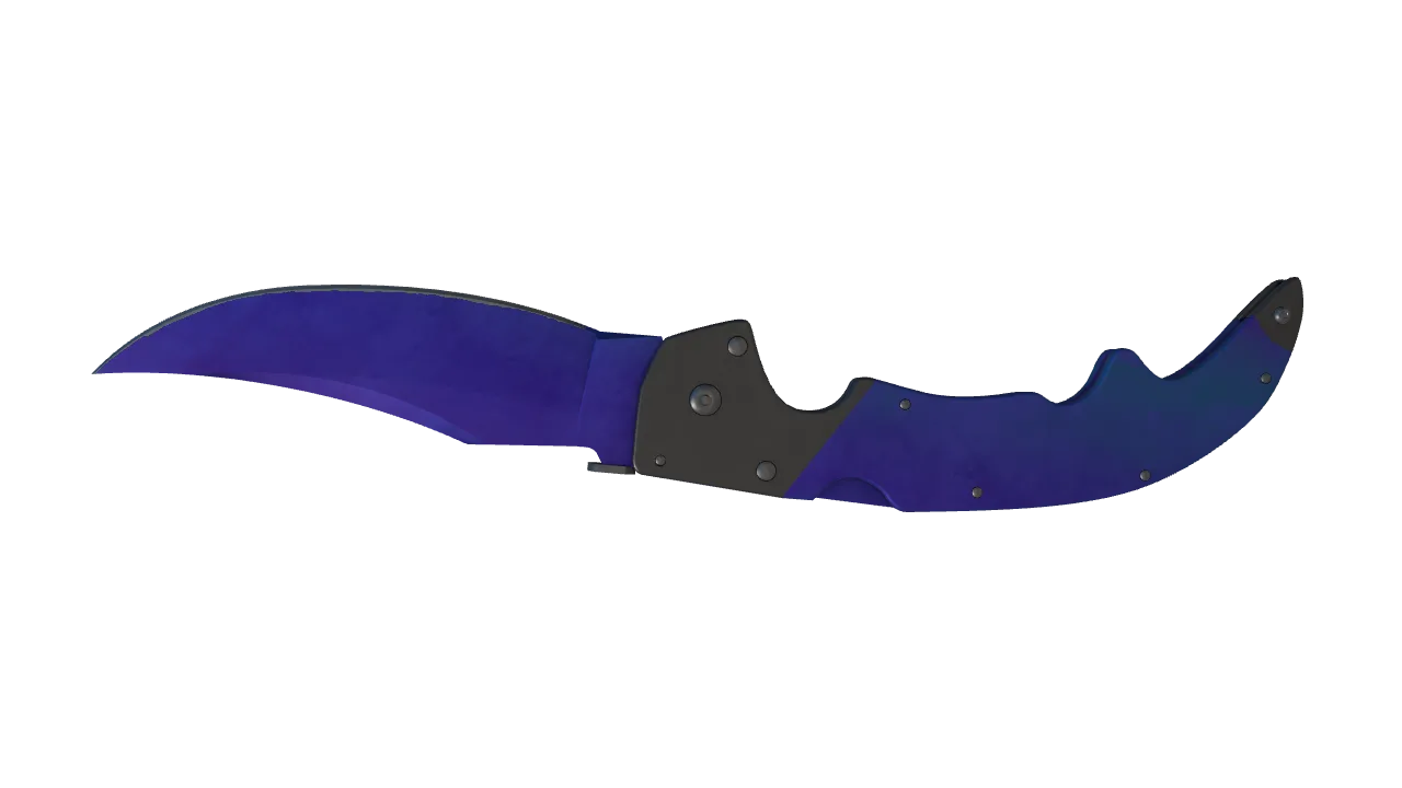 Falchion Knife | Doppler (Sapphire) seed #396, back