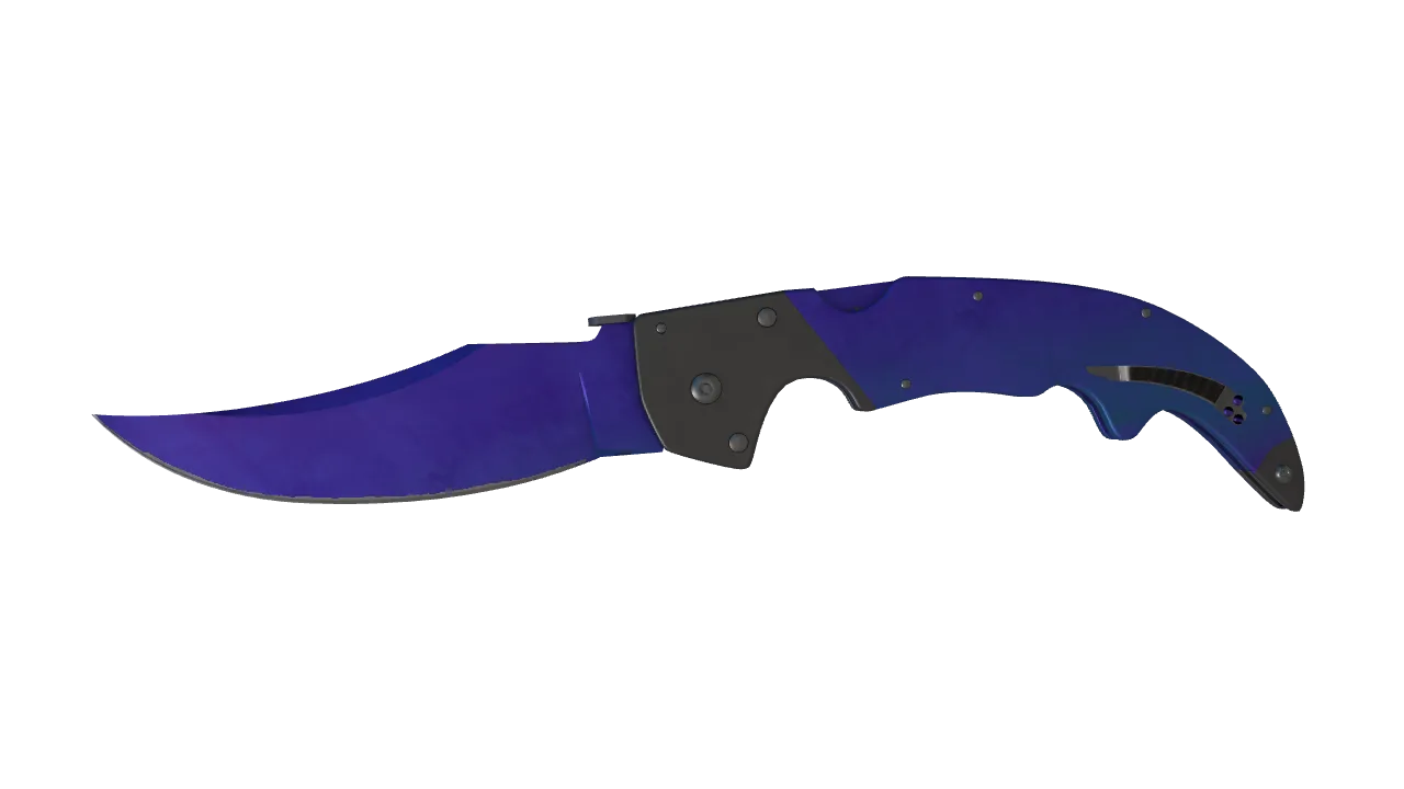 Falchion Knife | Doppler (Sapphire) seed #396, front