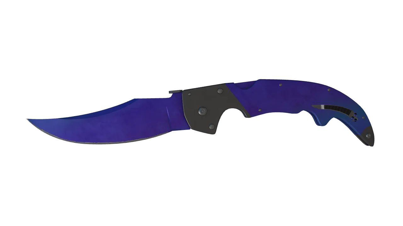 Falchion Knife | Doppler (Sapphire) seed #398, front