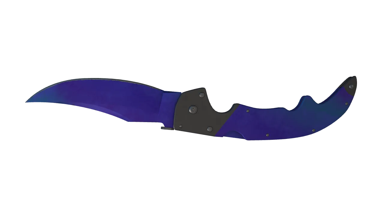 Falchion Knife | Doppler (Sapphire) seed #401, back