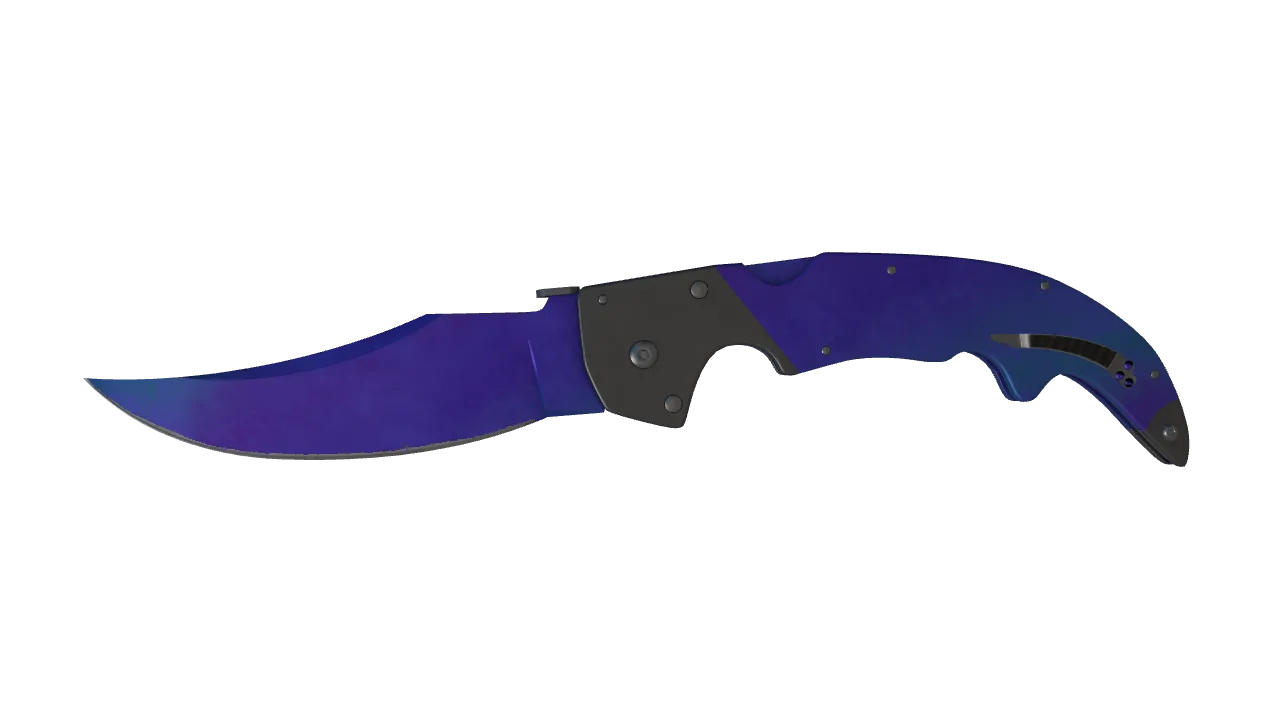 Falchion Knife | Doppler (Sapphire) seed #401, front