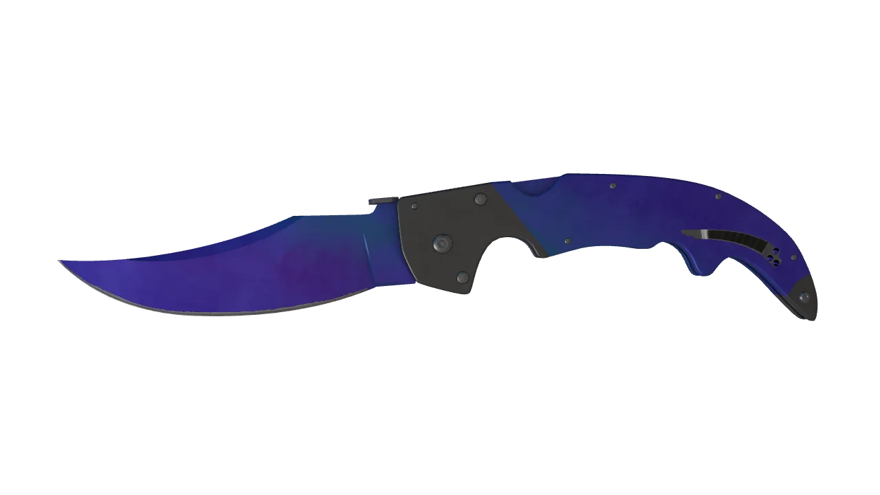 Falchion Knife | Doppler (Sapphire) seed #405, front