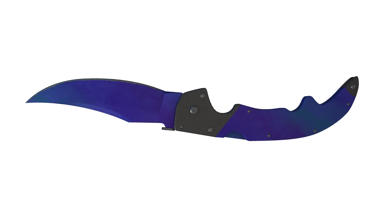 Falchion Knife | Doppler (Sapphire) seed #408, back