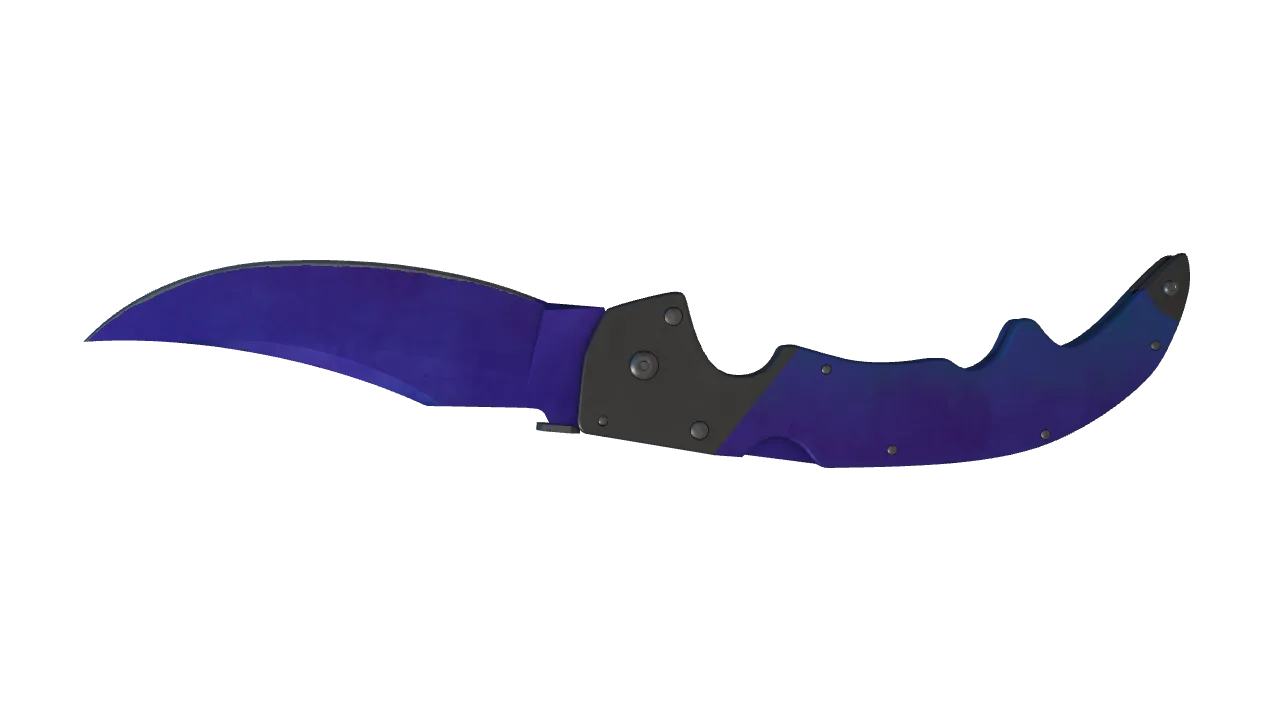 Falchion Knife | Doppler (Sapphire) seed #417, back
