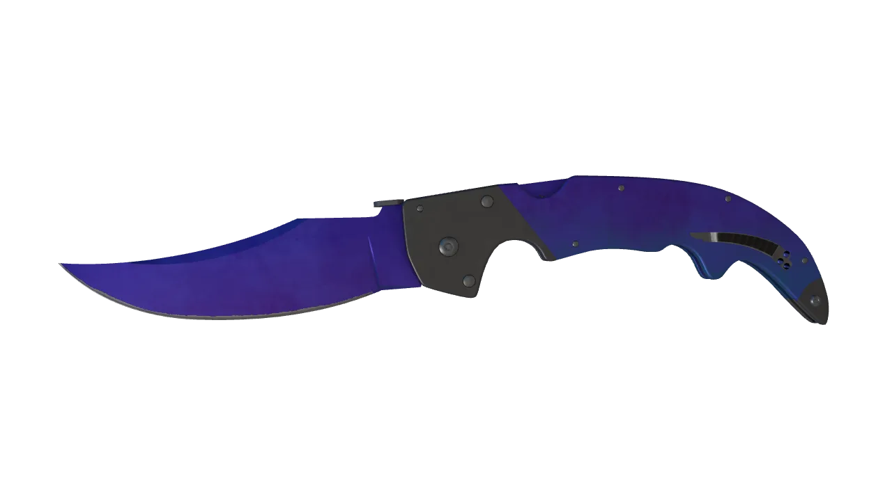 Falchion Knife | Doppler (Sapphire) seed #417, front