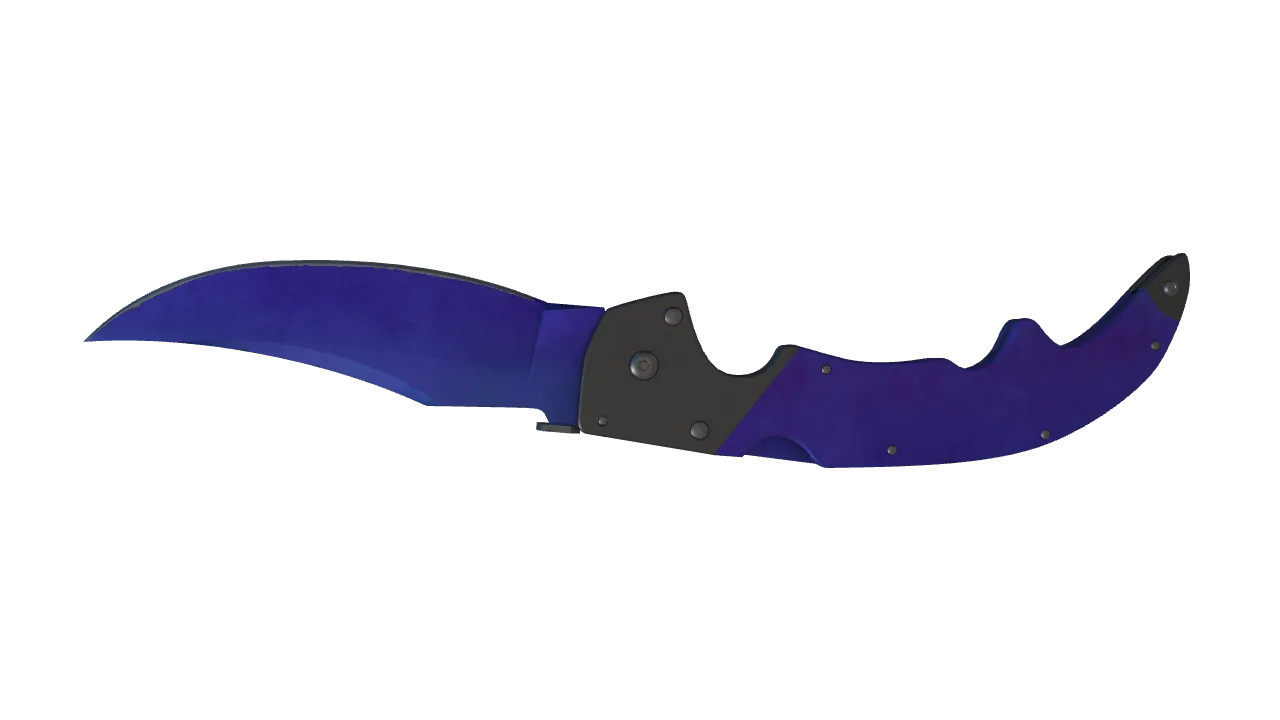 Falchion Knife | Doppler (Sapphire) seed #420, back
