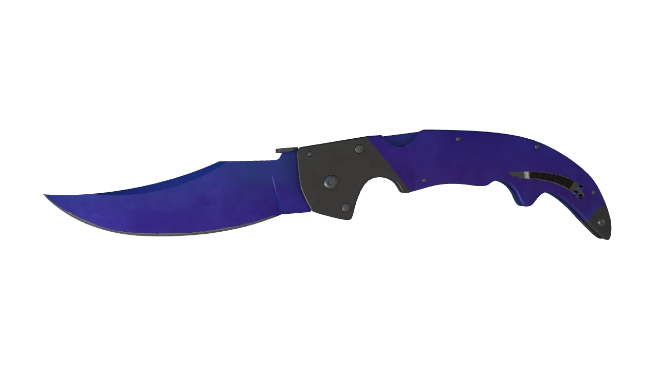 Falchion Knife | Doppler (Sapphire) seed #420, front