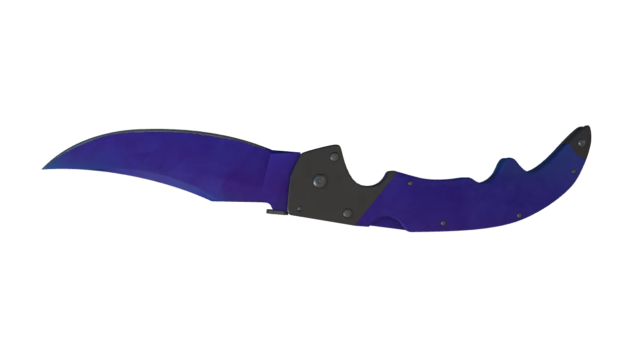 Falchion Knife | Doppler (Sapphire) seed #449, back