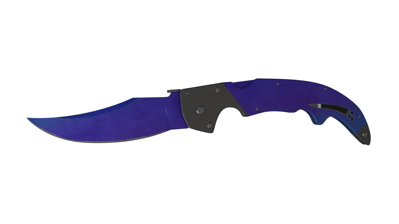 Falchion Knife | Doppler (Sapphire) seed #476, front