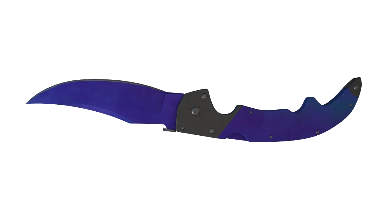 Falchion Knife | Doppler (Sapphire) seed #497, back