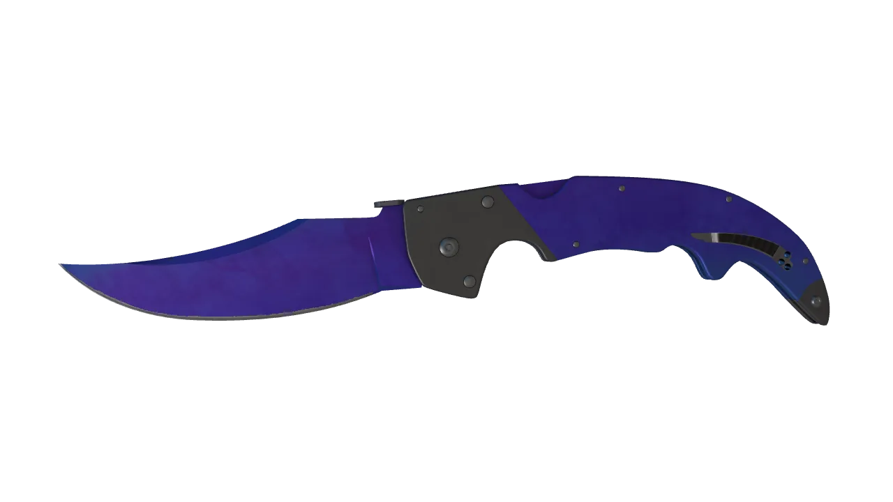 Falchion Knife | Doppler (Sapphire) seed #550, front