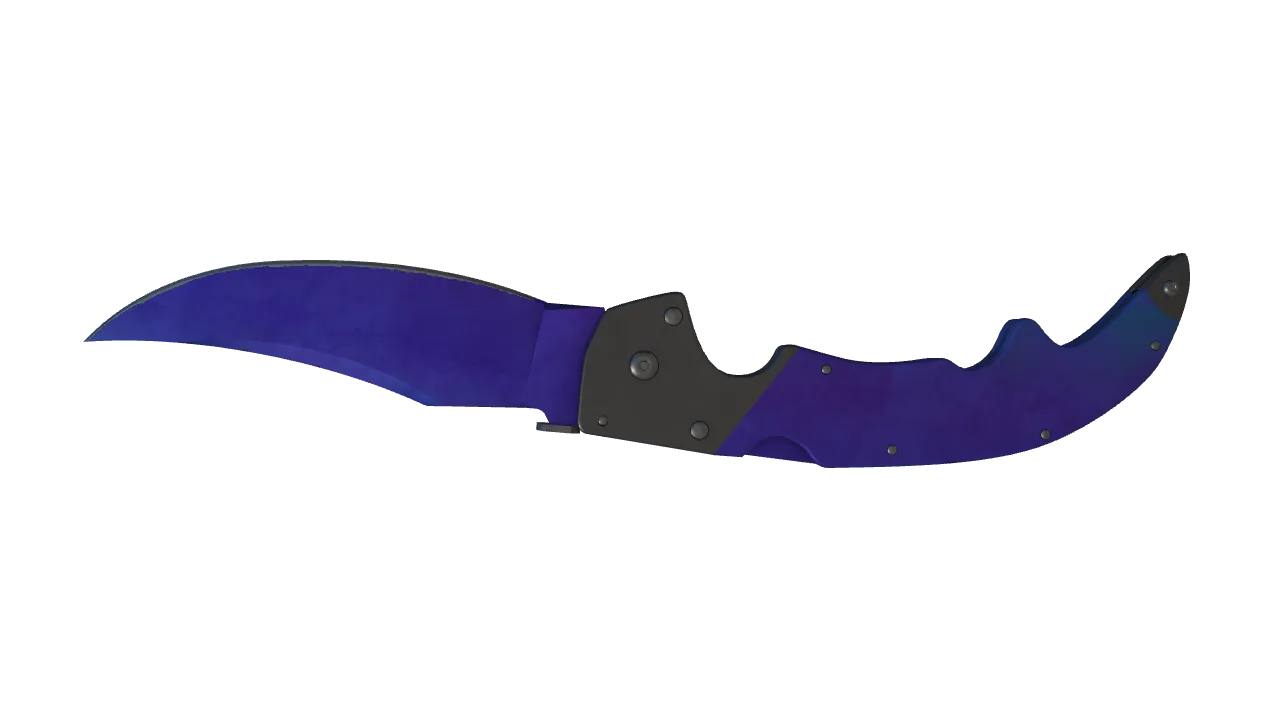 Falchion Knife | Doppler (Sapphire) seed #557, back