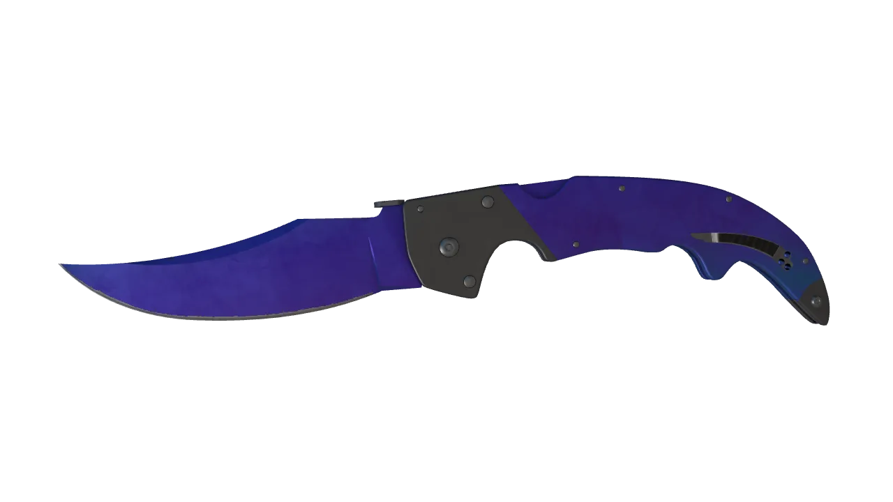 Falchion Knife | Doppler (Sapphire) seed #557, front