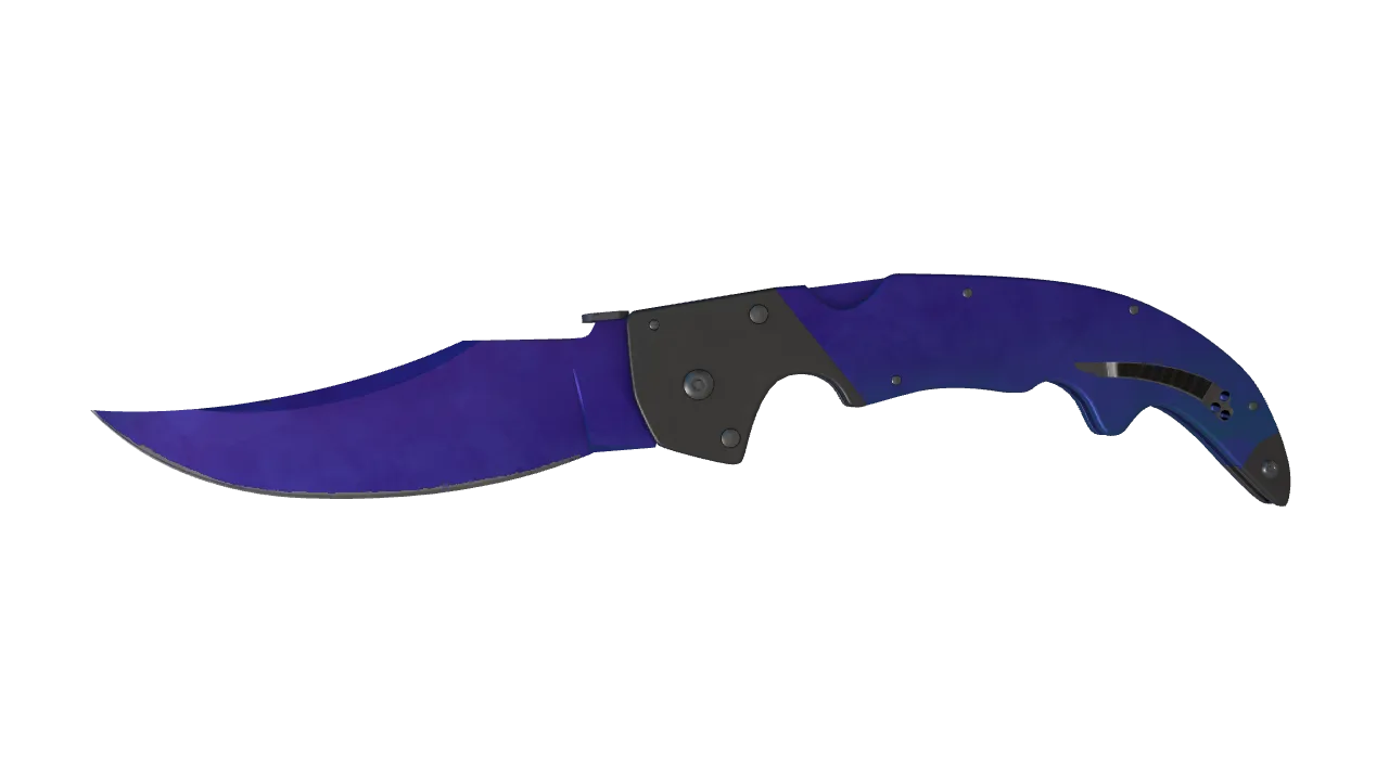 Falchion Knife | Doppler (Sapphire) seed #577, front