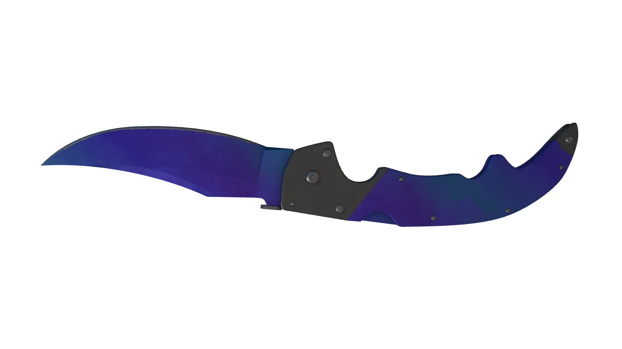 Falchion Knife | Doppler (Sapphire) seed #600, back