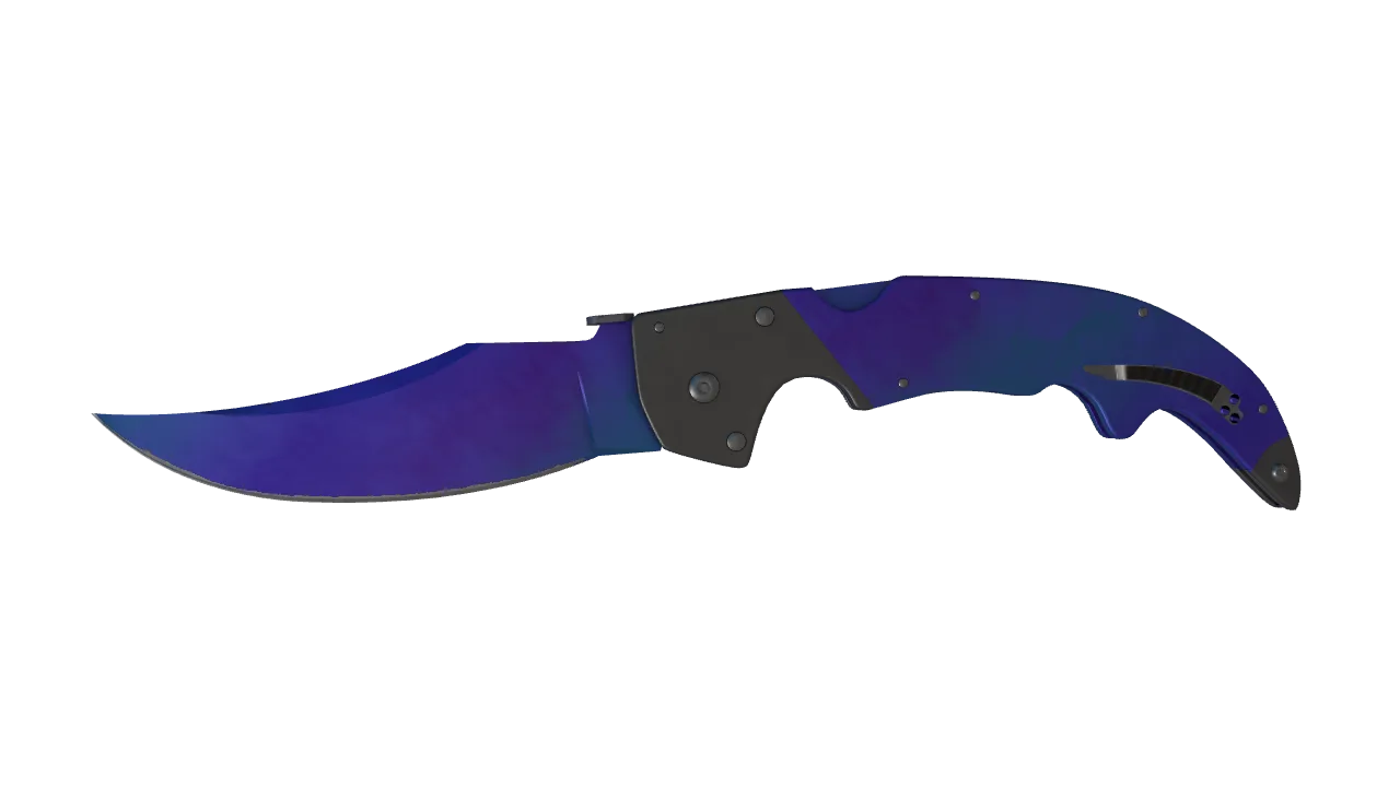 Falchion Knife | Doppler (Sapphire) seed #600, front