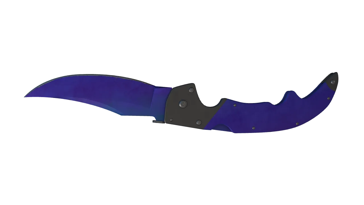 Falchion Knife | Doppler (Sapphire) seed #628, back