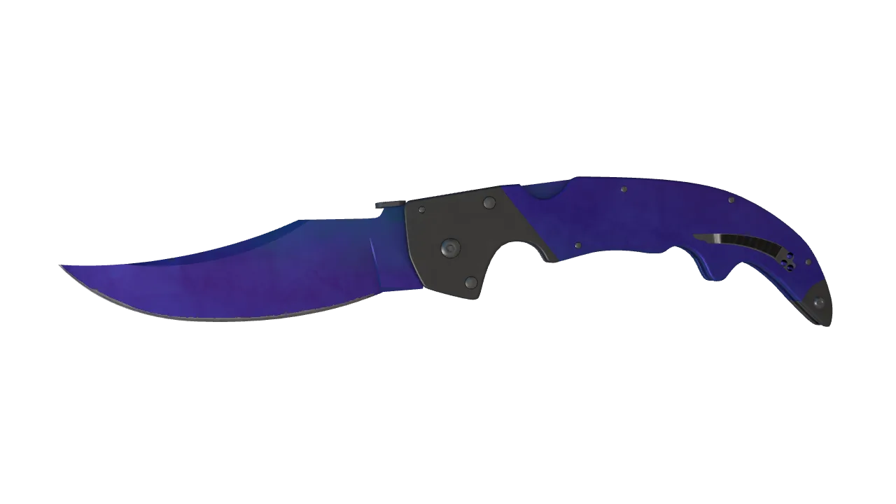 Falchion Knife | Doppler (Sapphire) seed #628, front